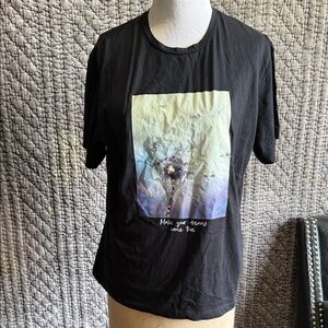 Black Graphic Short Sleeve Tee